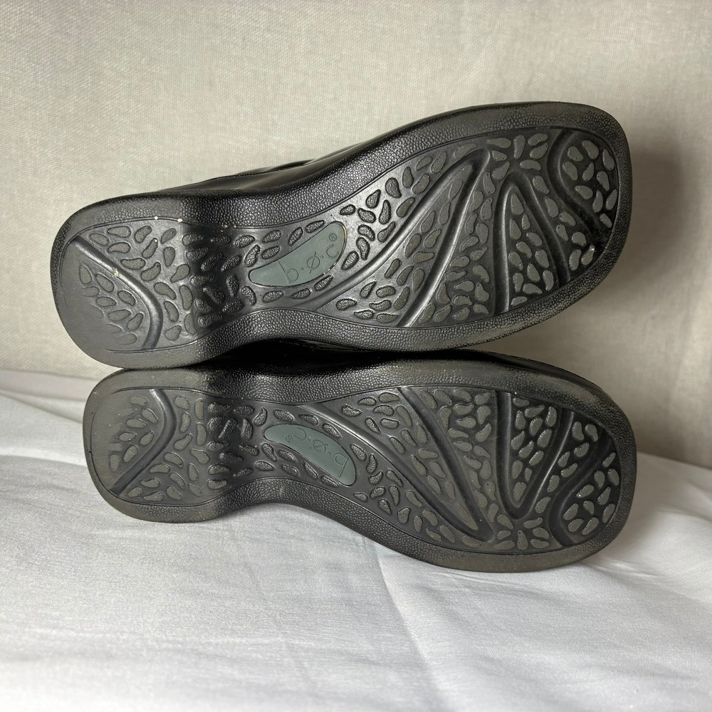 b.o.c. Born Concept Womens Black Patent Wedge‎ Clogs Slip On Shoes Size 6.5 - Picture 2 of 13